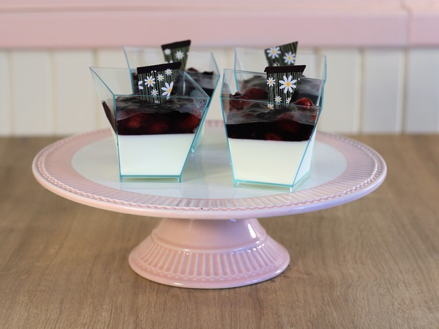 Panna Cotta s lesnm ovocem